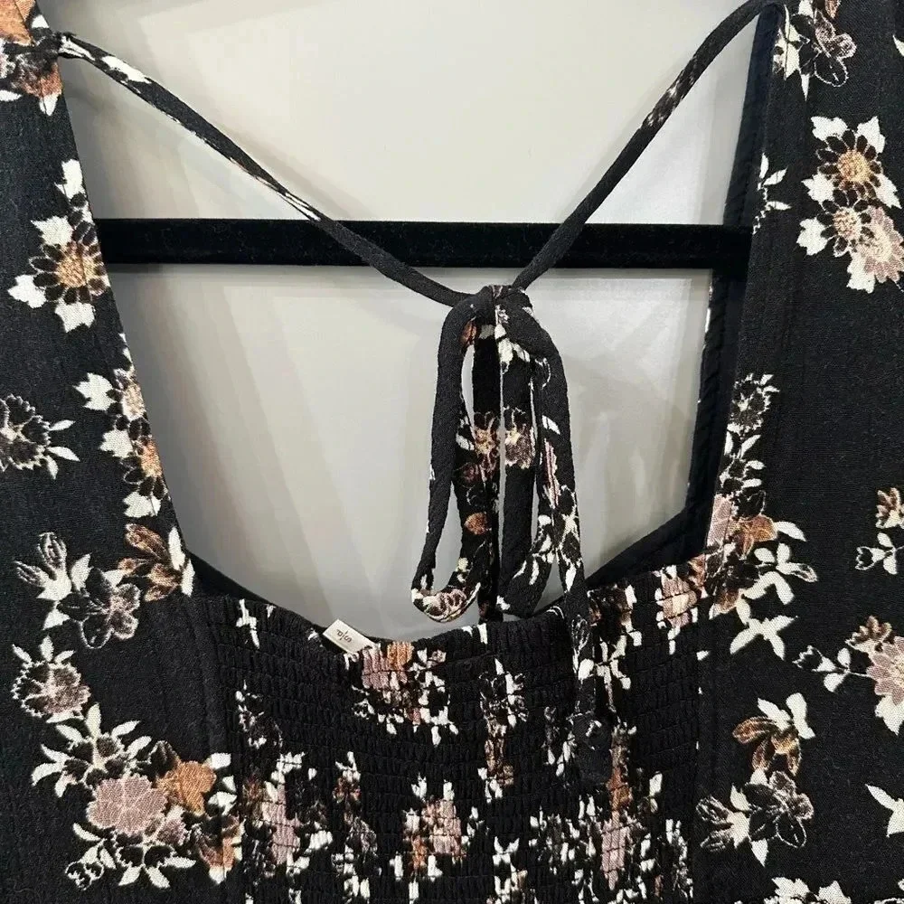 Free People Dress Modern Chinoiserie Bell Sleeve Size Small - Picture 7 of 8